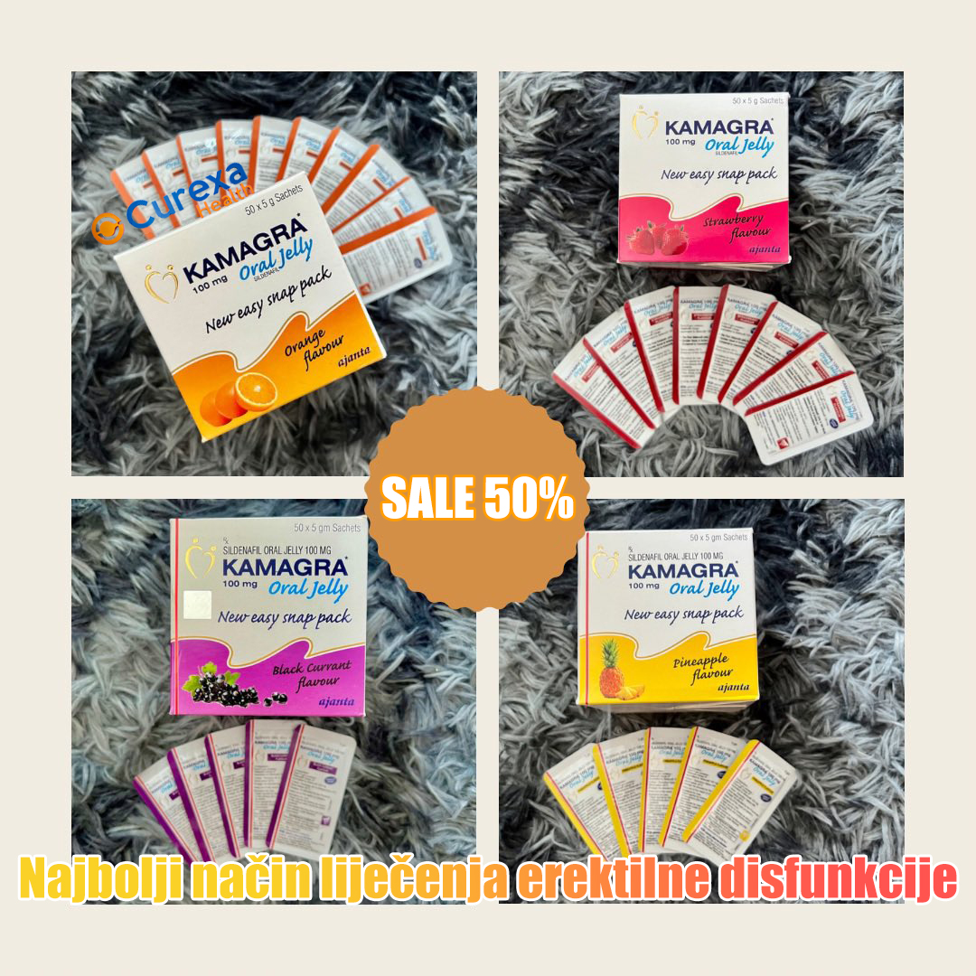 Kamagra Oral Gel 5 pakiranja, ukupno 100 mg x 250 vrećica